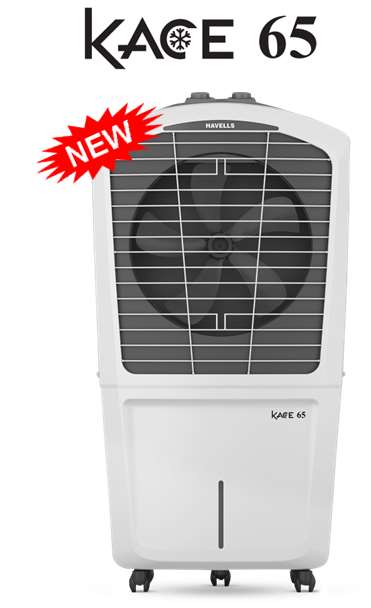 Havells Kace 65 L Desert Air Cooler for Home| Powerful Air-Delivery|Bacteria Shield Honeycomb Pads Technology |XXL Ice Chamber| Ice Chill Drip Technology | Inverter compatible|Front wheels with brakes