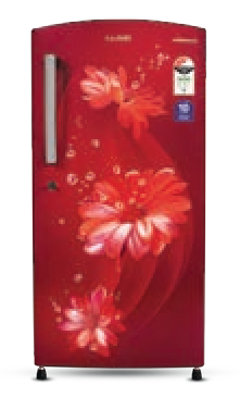 Direct Cool Refrigerator Color: Cherry Blossom Wine Star Rating: 5 Star GLDF205SCWS2LC – 188 L