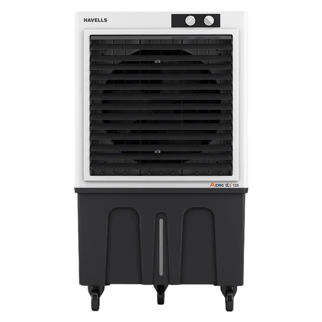 Havells Aero DLX 125 L Premium Commercial Air Cooler|Powerful Air-Delivery| 3 Side Honeycomb Pads with Bacteria Shield Technology|Fully Collapsible Louvers|Auto fill function|Double Ball bearing Motor